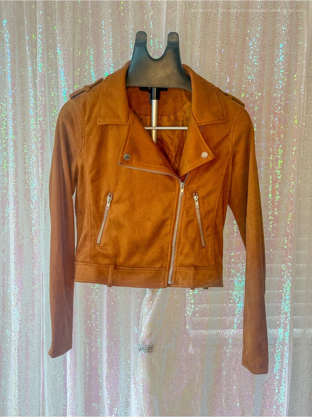 Forever 21 Faux Suede Moto Jacket